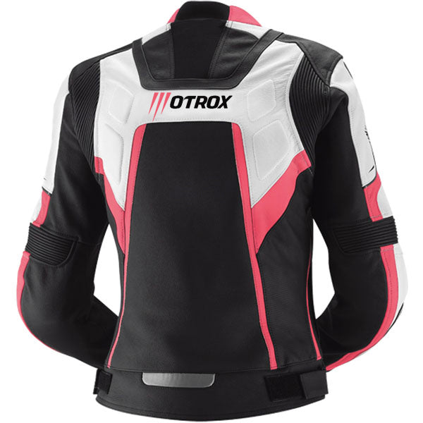 Ladies Biker Jacket Crushing Leather Racing Wear