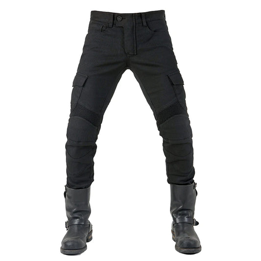 Men Kevlar Motorcycle Jeans Armour MK-4 - Jet Black