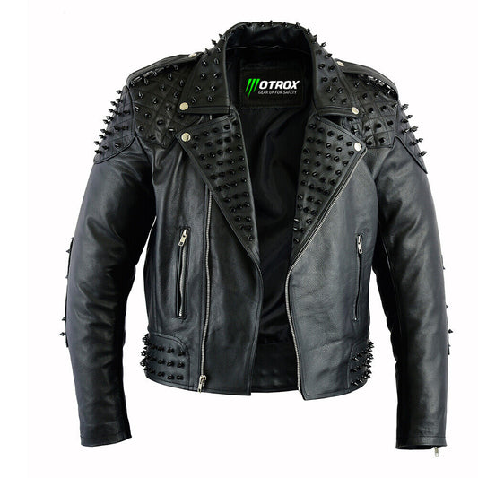 Motorcycle Leather Jacket Impressive Brando Style