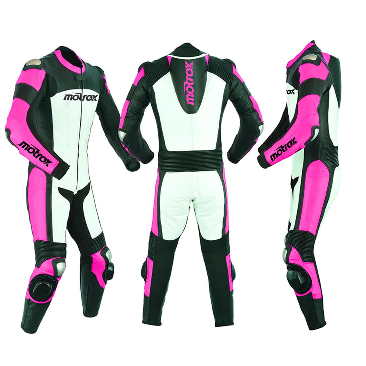 Women Leather Racing Suit Epic Prestige - Pink