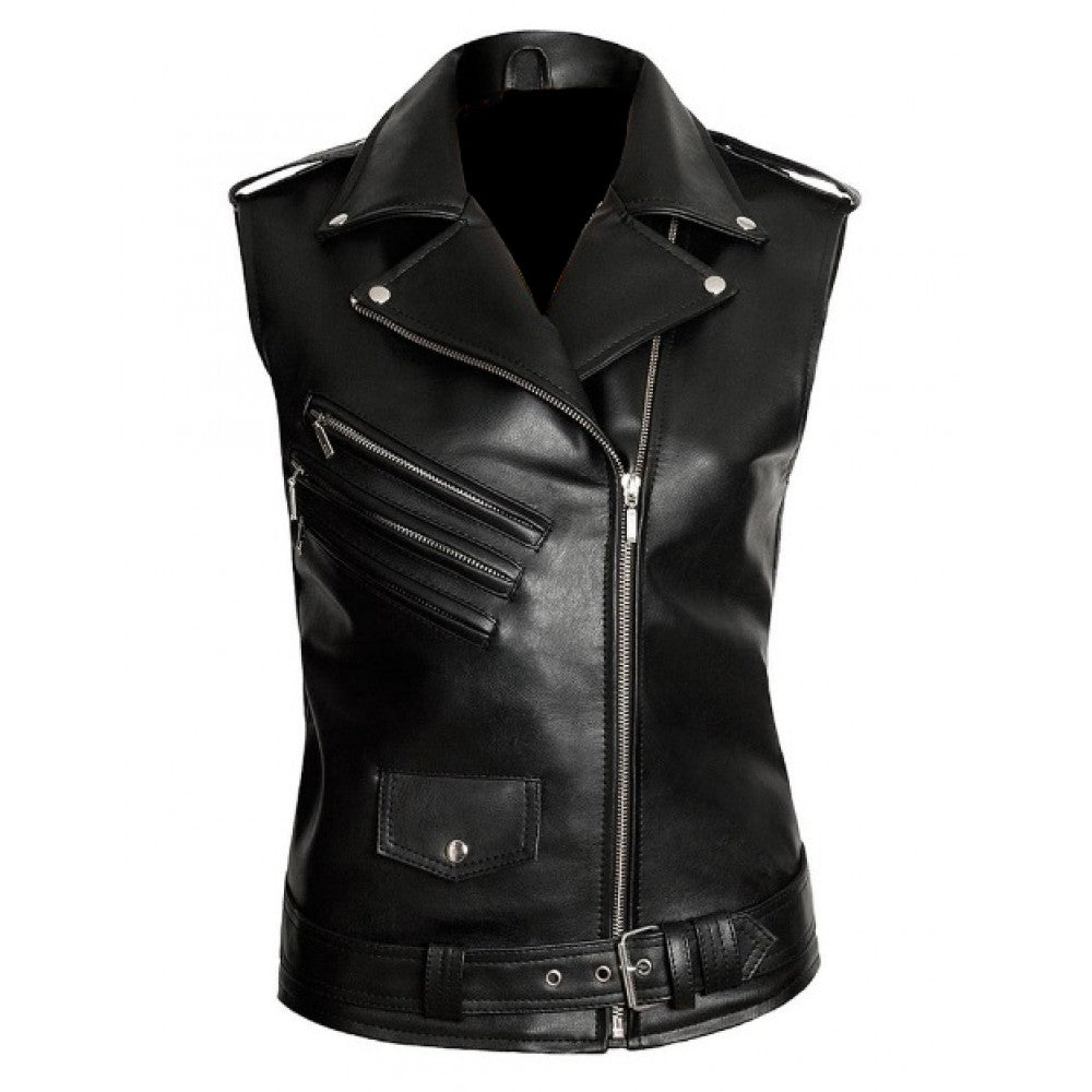 Ladies Leather Vest