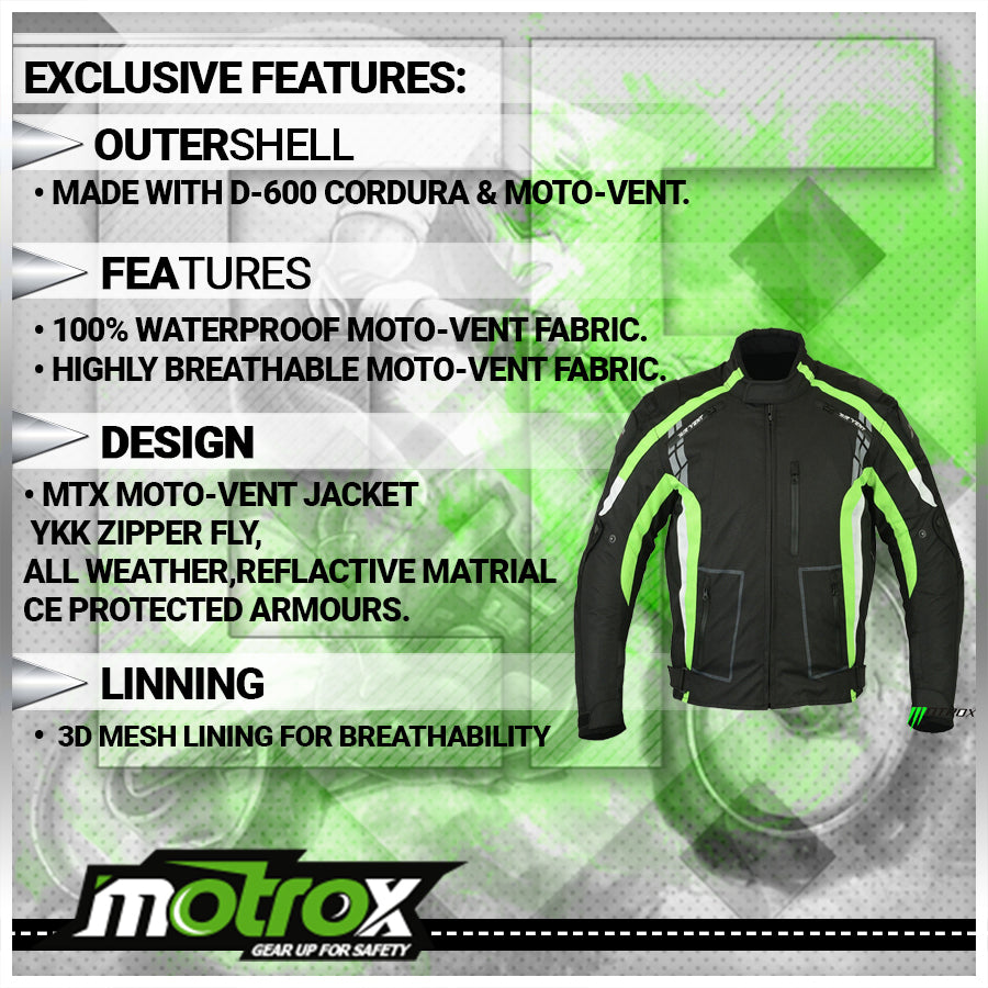 Men Motorcycle Touring Jacket Dominate Biker wear