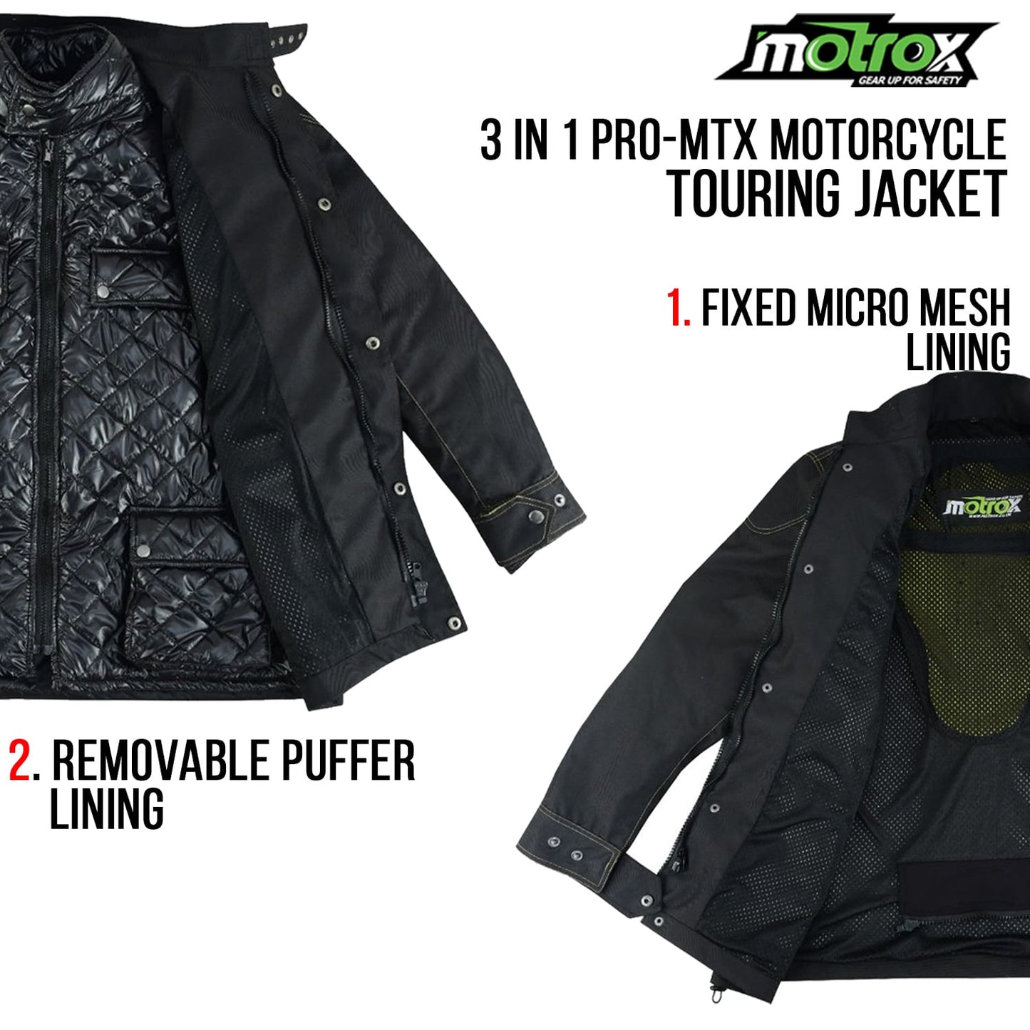 Textile Motorcycle Jacket Adequate for Race & Winter
