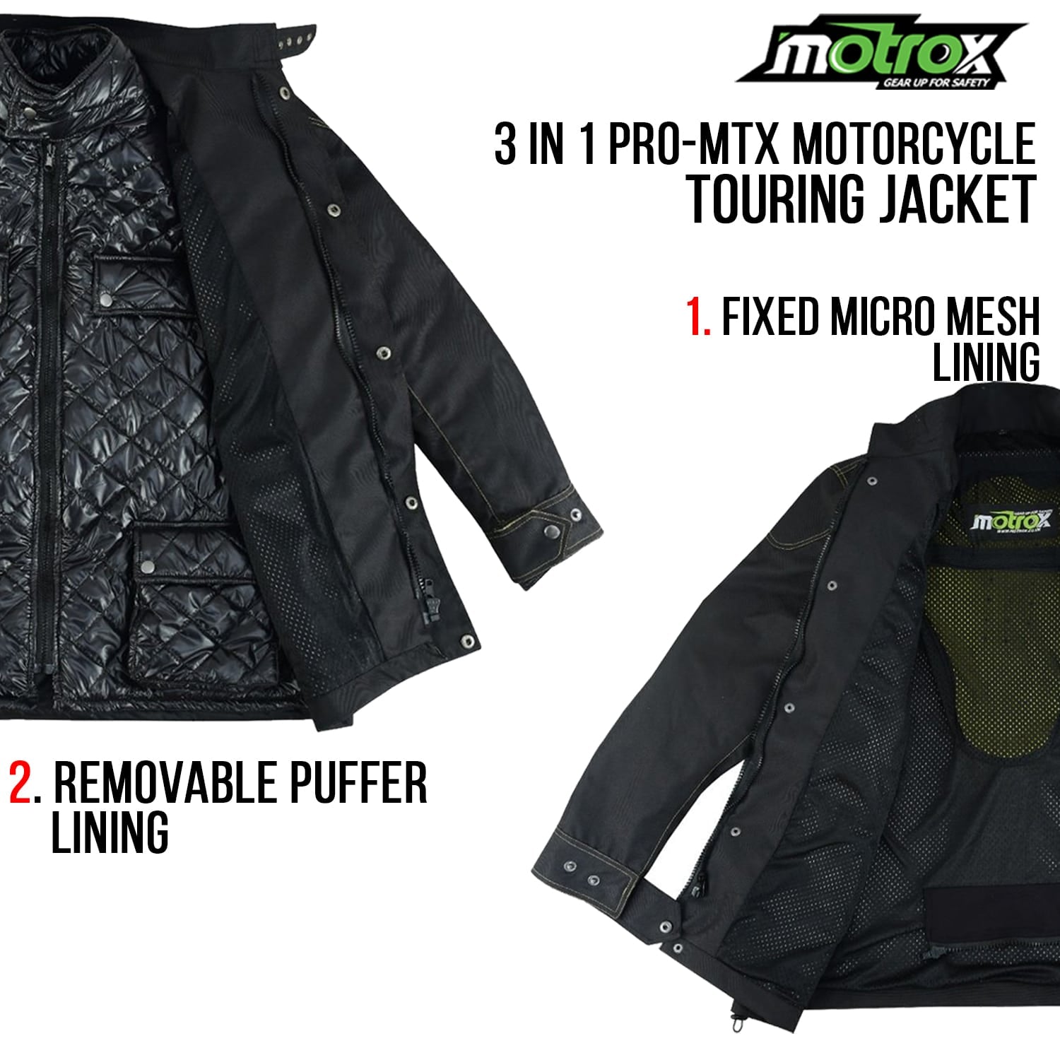 Textile Motorcycle Jacket Adequate for Race & Winter