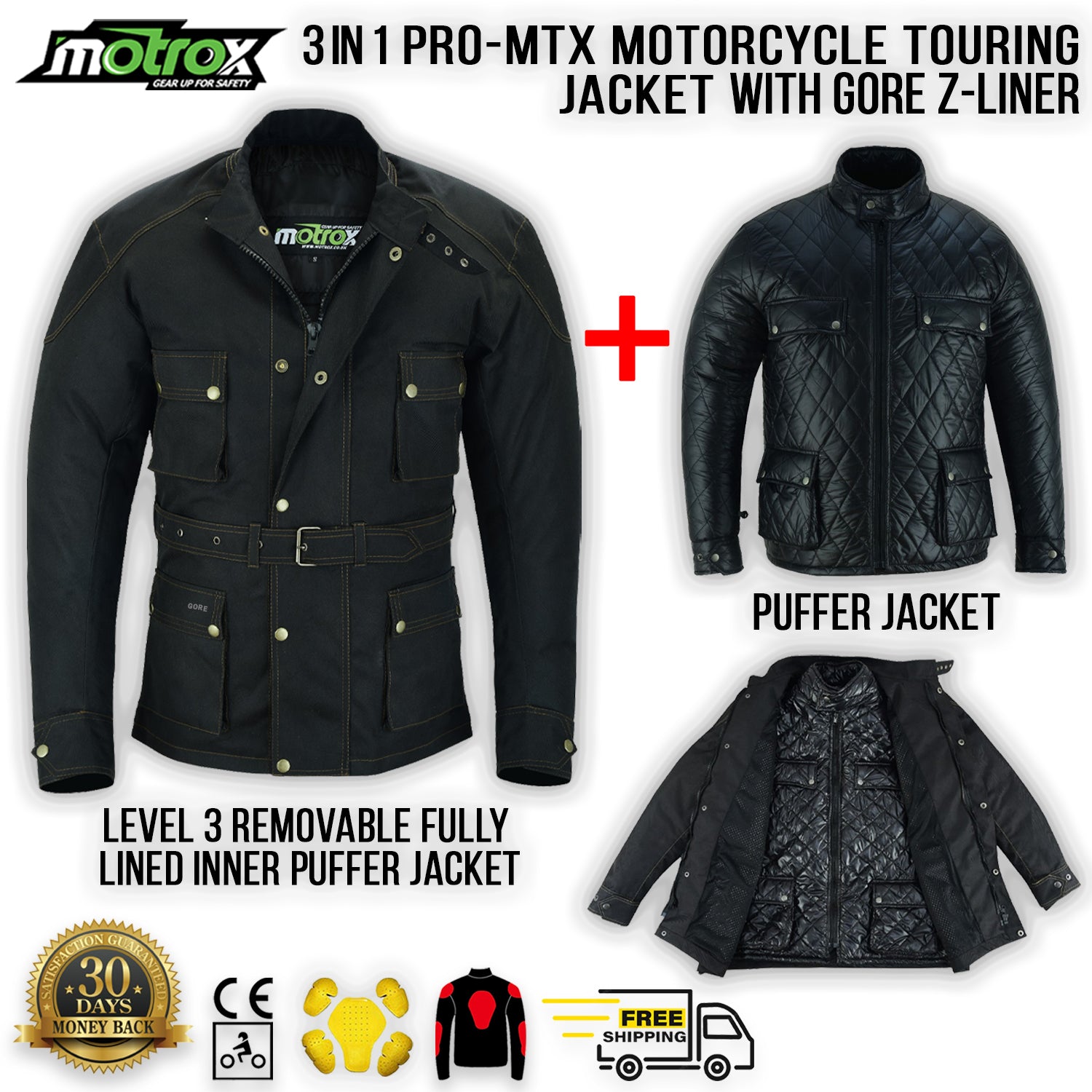 Textile Motorcycle Jacket Adequate for Race & Winter