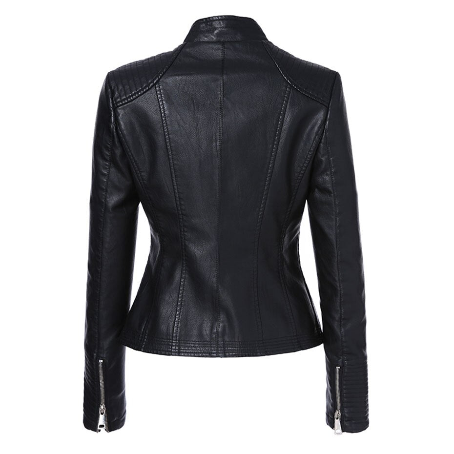 Ladies Biker Jacket Inspiring Leather Jacket