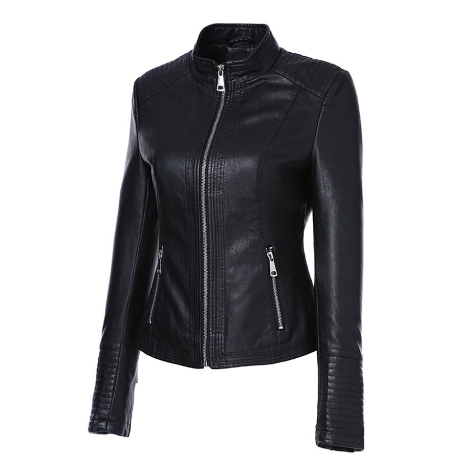 Ladies Biker Jacket Inspiring Leather Jacket
