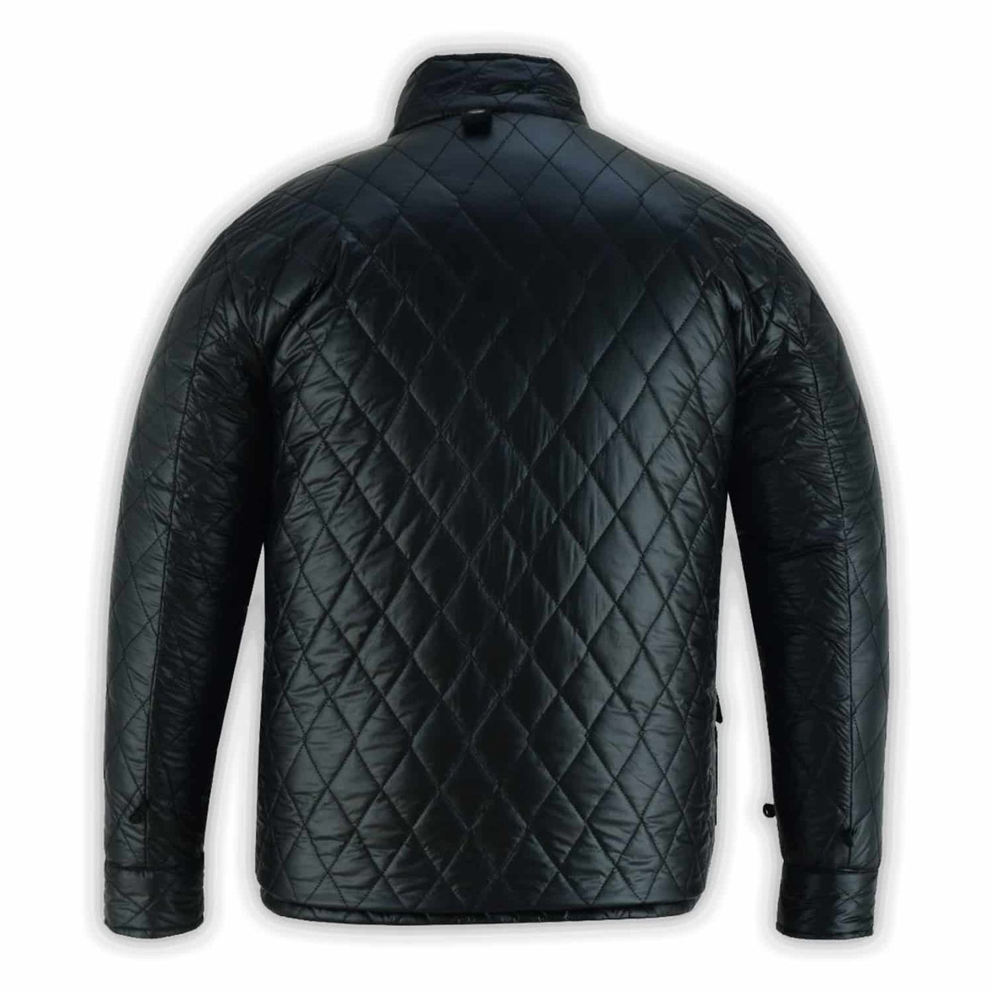 Backside of mens Black Diamond Puffer coat for winters/Fall