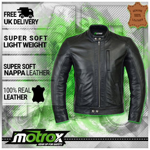 black leather jacket