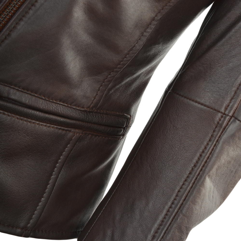Ladies Leather Jacket Glamorous Biker Fashion Wear