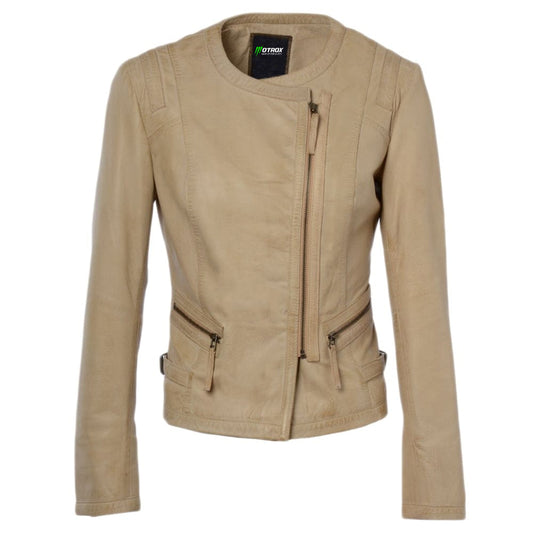 Women Leather Jacket Luxurious Biker Fashion Wear