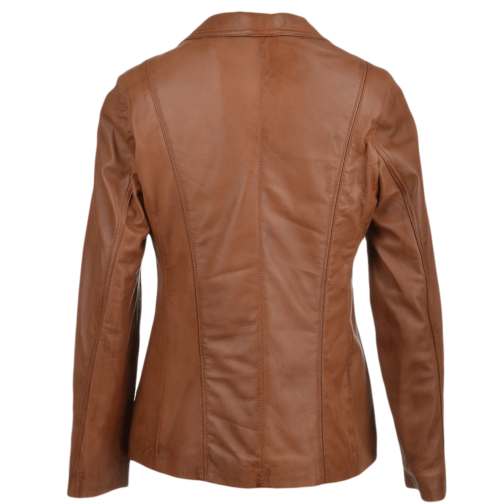 Ladies Leather Coat Wonderful Biker Fashion Wear