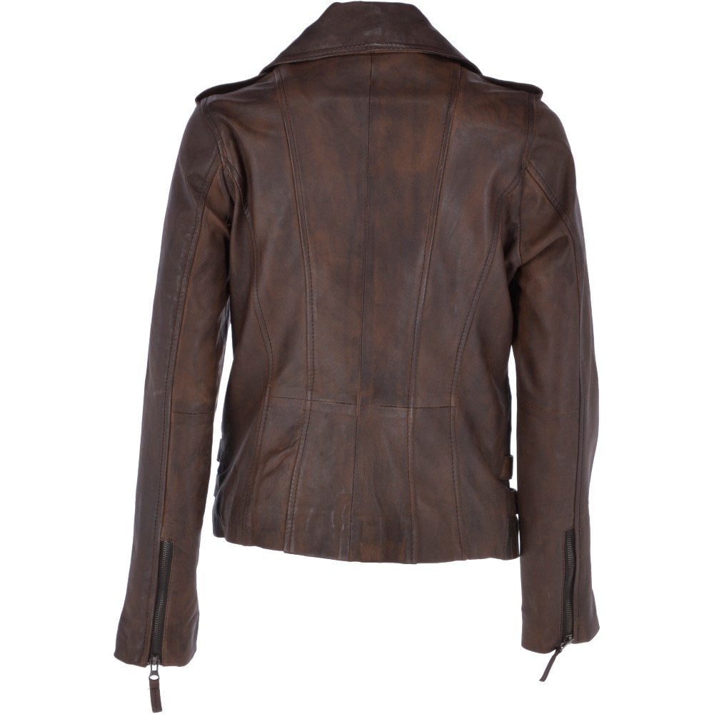 Ladies Leather Jacket Fashion Superior Biker Style
