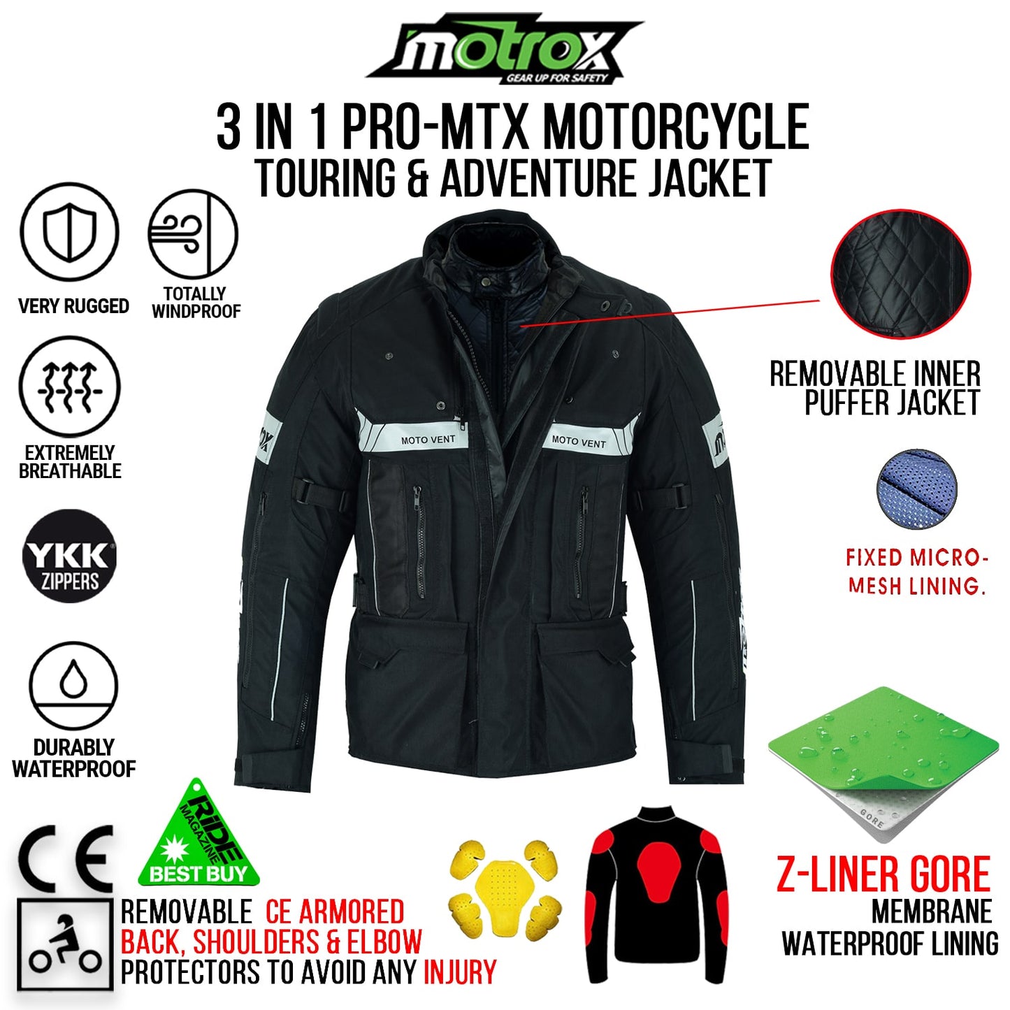 textile motorcycle jacket