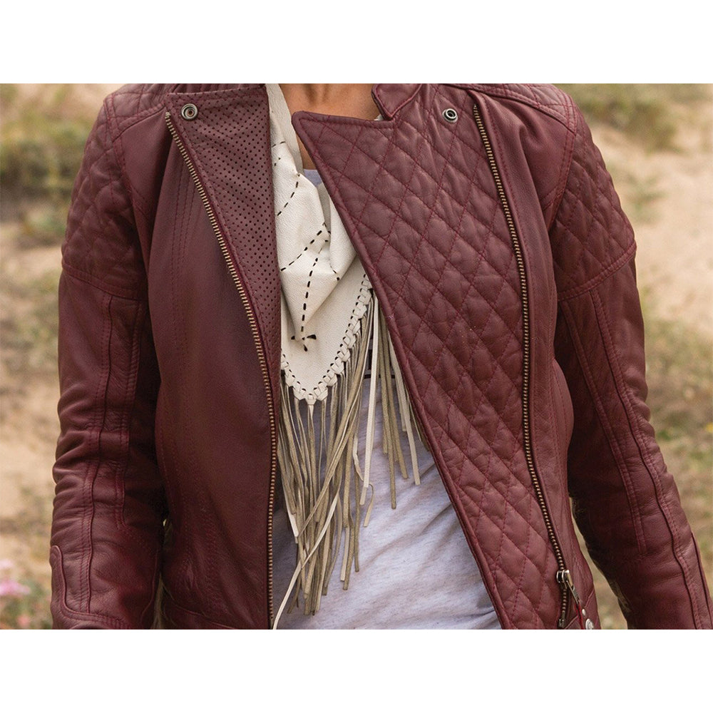 Ladies Leather Jacket Genius Biker Fashion Wear