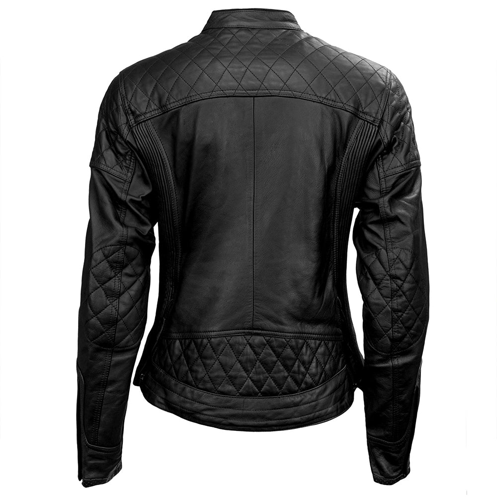 Ladies Leather Jacket Genius Biker Fashion Wear