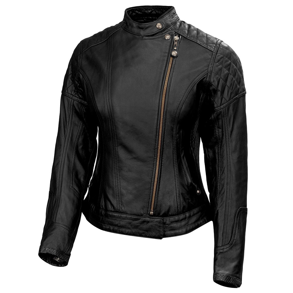 Ladies Leather Jacket Genius Biker Fashion Wear