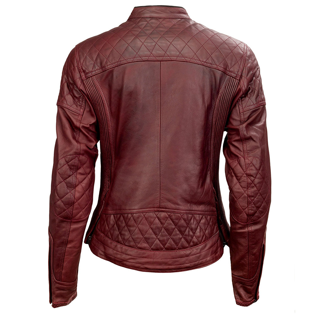 Ladies Leather Jacket Genius Biker Fashion Wear