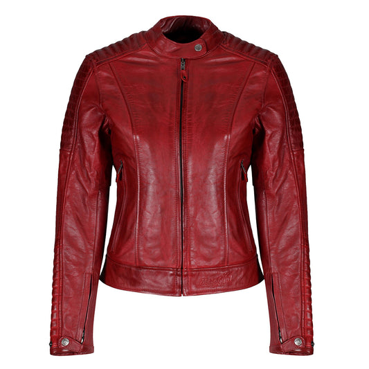 Biker Leather Jacket Glamorous Ladies Fashion Wear3