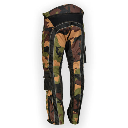 Camo Textile Motorcycle Trousers Convenient Wear