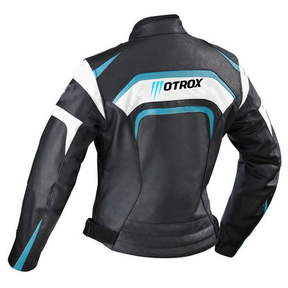 Biker Leather Jacket Alarming Ladies Racing Wear1.0