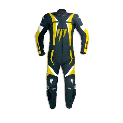 Men Leather Racing Suit Energetic 2 Piece Leather