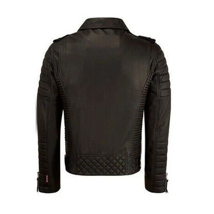 Men Motorcycle Armour Leather Jacket Stunning Biker Wear