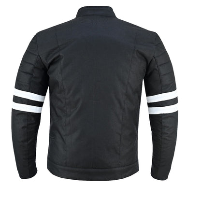 Men’s Motorcycle Jacket Café Racer Biker Textile Thermal Waterproof CE Armours