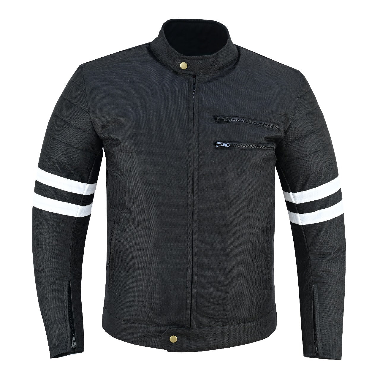 Men’s Motorcycle Jacket Café Racer Biker Textile Thermal Waterproof CE Armours