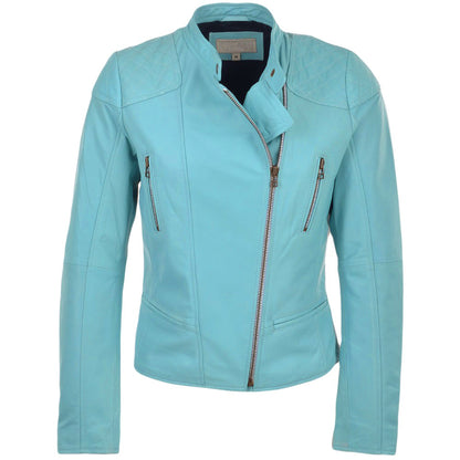 Fashion Leather Jacket Charming Ladies Biker Style2