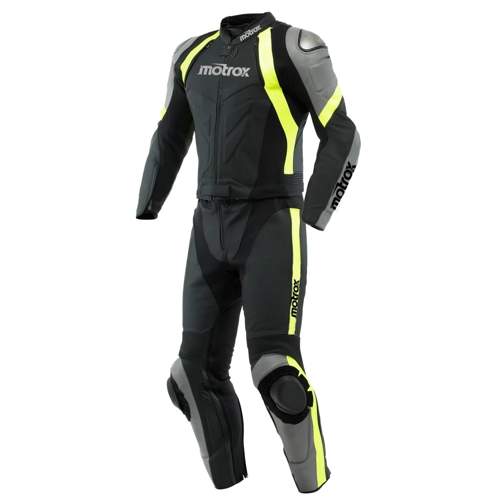 Men Avro 4.0 Motorcycle Leather Suit 2 Piece