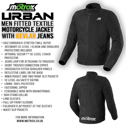 Men Textile Motorcycle Jacket MTX-4.0 Biker Jacket