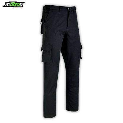 Women Cargo Work Trousers Black Cotton Lightweight Trouser Pants