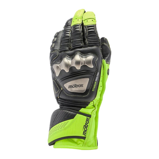 Biker Leather Gloves Amazing FULL METAL 7.0