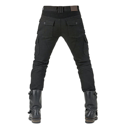 Men Kevlar Motorcycle Jeans Armour MK-4 - Jet Black
