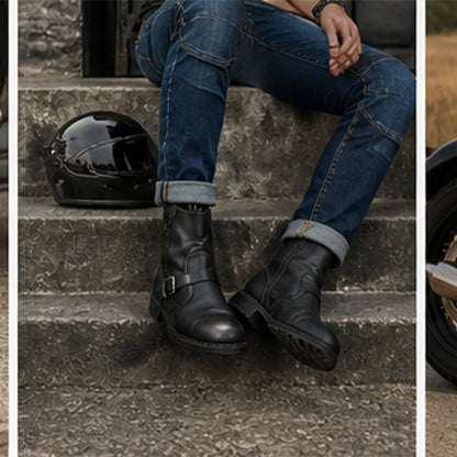 Men Motorcycle Jeans Biker Armour Jeans- MJ-1 Faded Blue