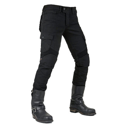 Men Kevlar Motorcycle Jeans Armour MK-4 - Jet Black