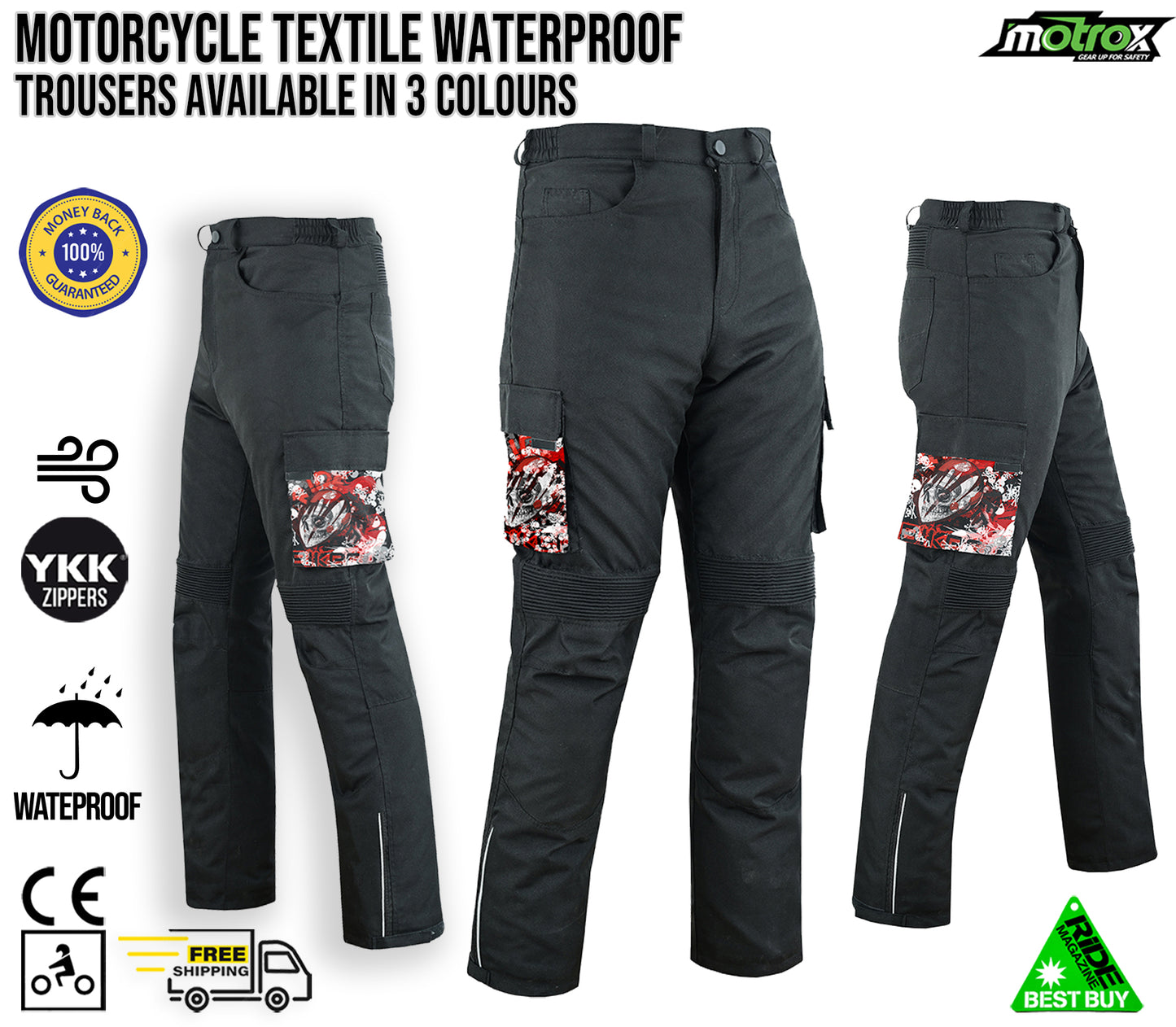 Men Motorcycle Pants Superior Textile Touring Trousers