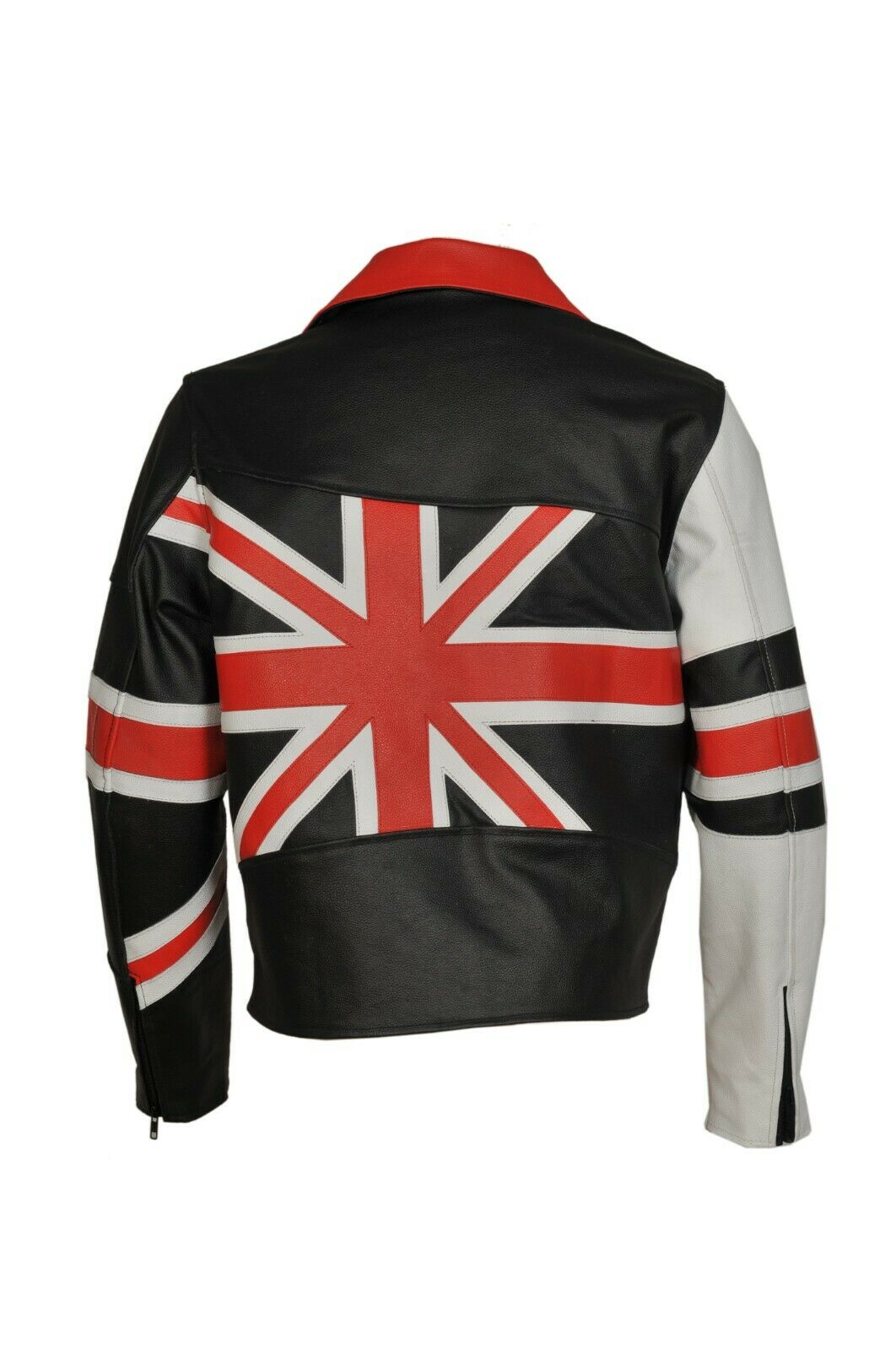 Men Leather Jacket amazing UK flag Style by M0trox