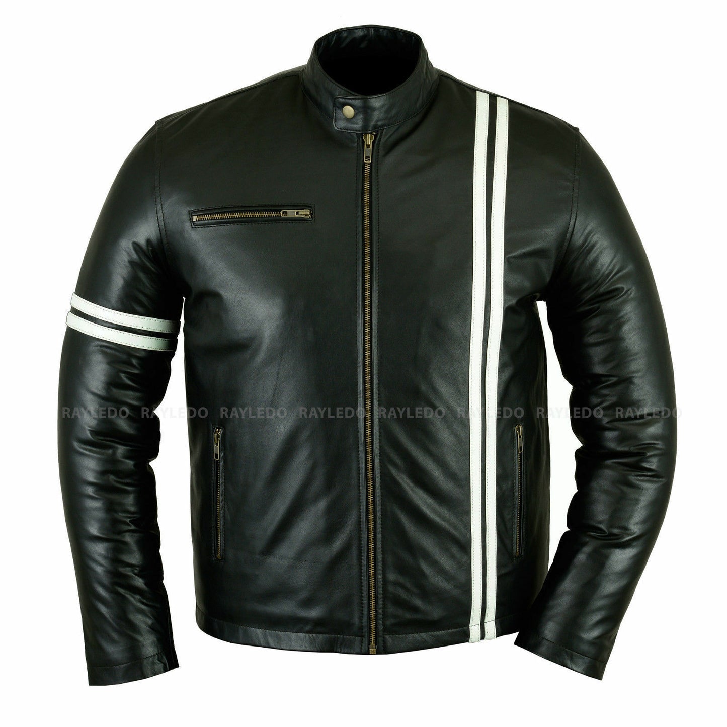 Men Leather Jacket Impressive X-Man Style Motrox 2