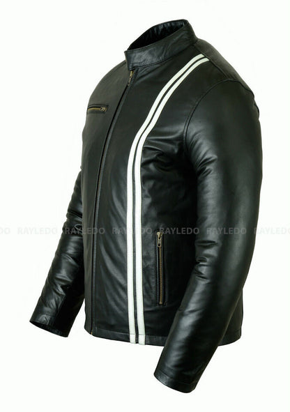 Men Leather Jacket Impressive X-Man Style Motrox 2