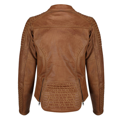 Biker Leather Jacket Charming Ladies Fashion Wear 1