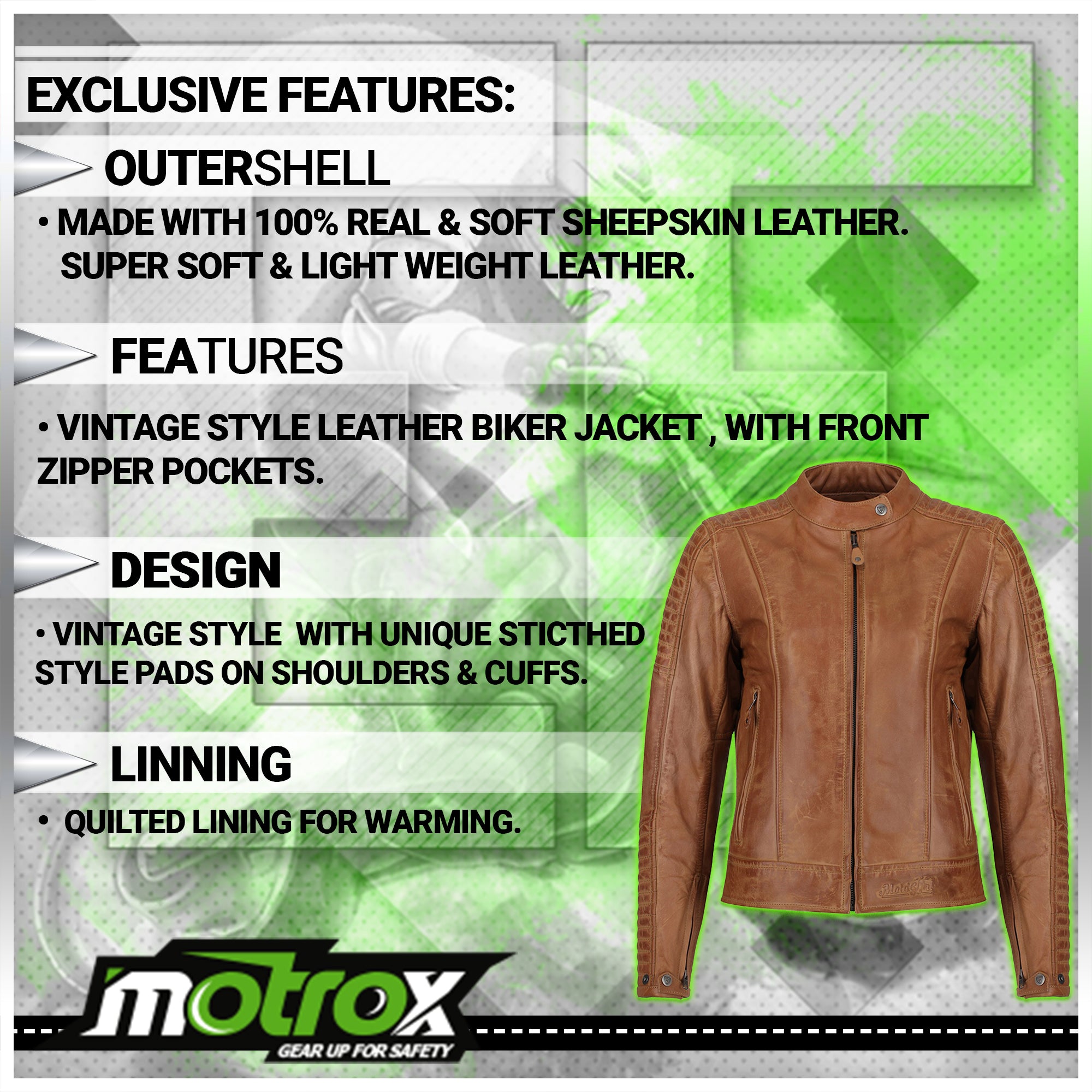 Lightweight leather jacket clearance womens