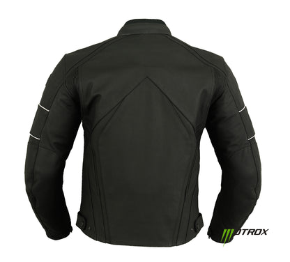 Men Leather Jacket impressive Matte Black by M0trox