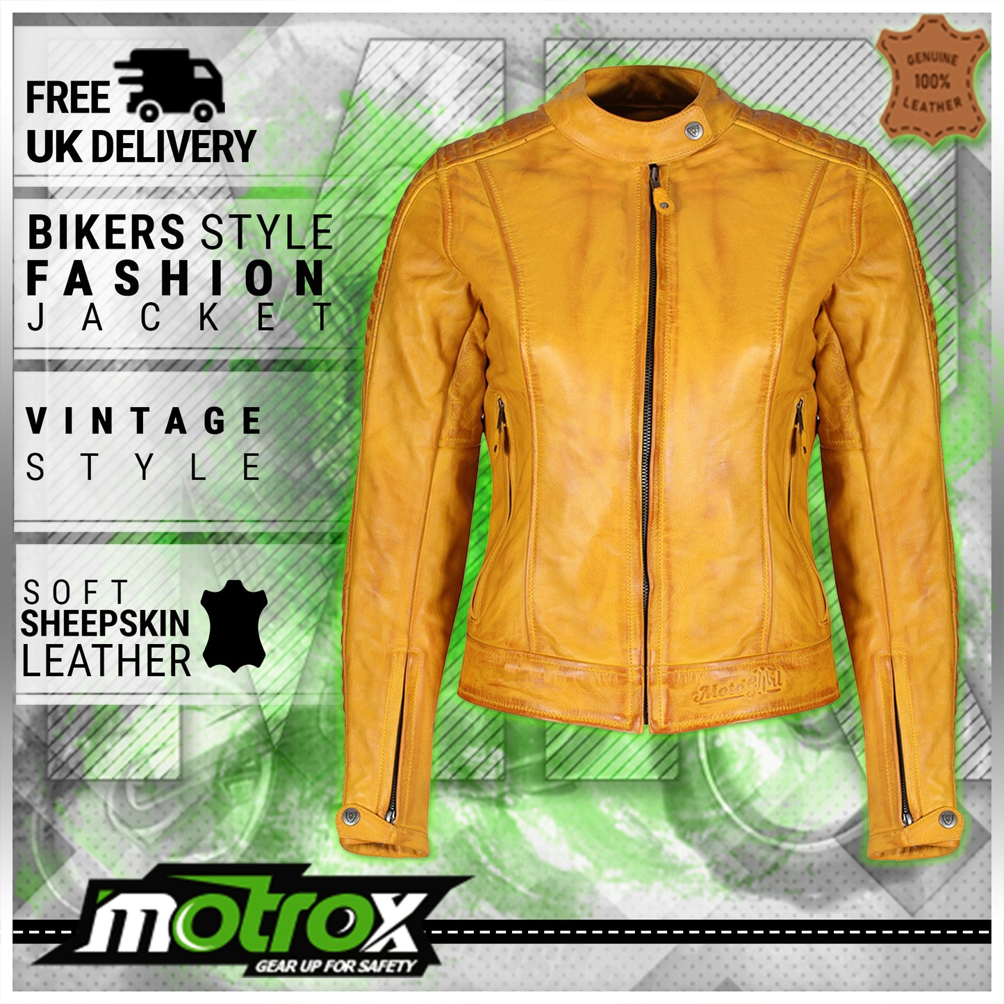 Ladies Biker Jacket Amazing Leather Fashion Wear2.0