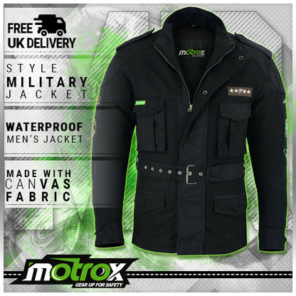 Military Style Denim Jacket