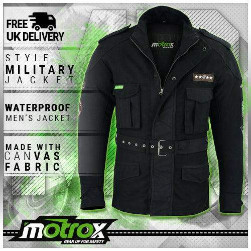 Military Style Denim Jacket