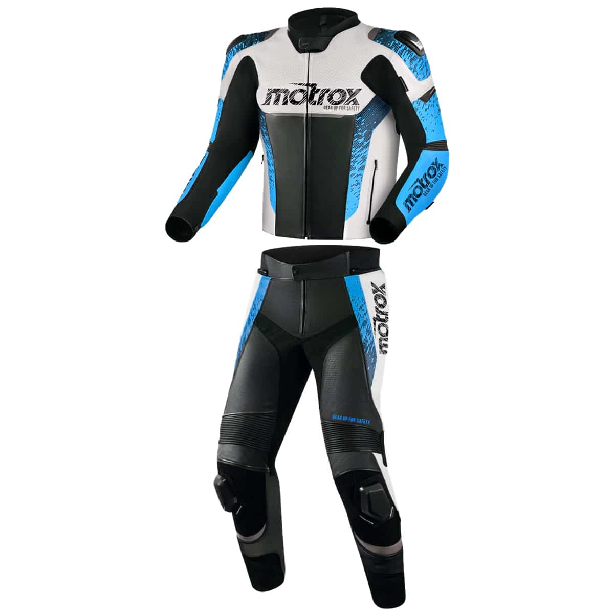 Leather Racing Suit mens in blue color