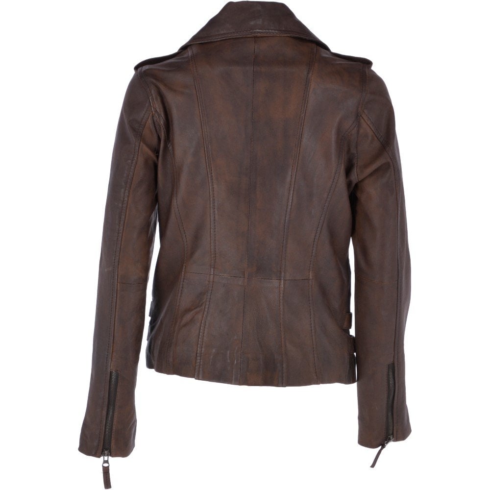 Leather Jacket Fashion Superior Ladies Biker Style3