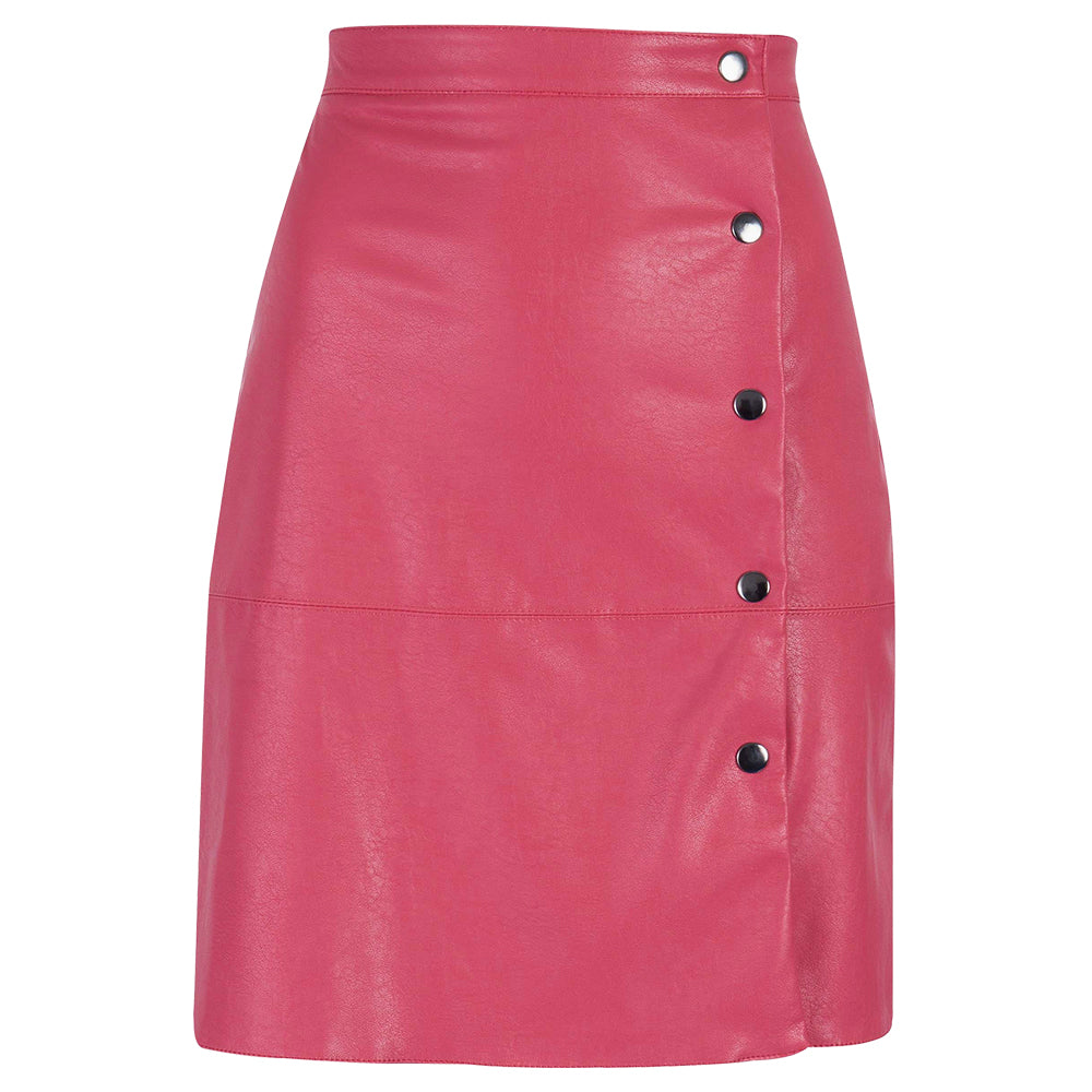 Women Skirt Leather Brilliant Short Fashion Wear1.0